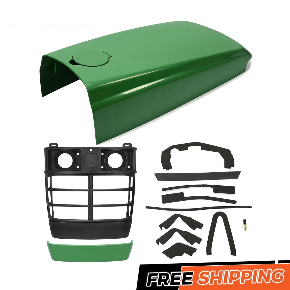 For John Deere 4500 4600 4700 Grille/Upper Hood/Fuel Door Kit/Mounting Seal Kit