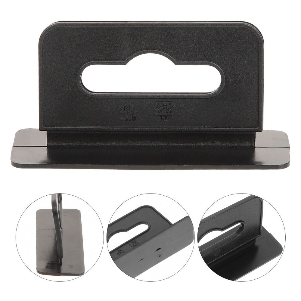 200 Pcs Shop Display Hooks Self-adhesive Label Slot Hanger Strong Office