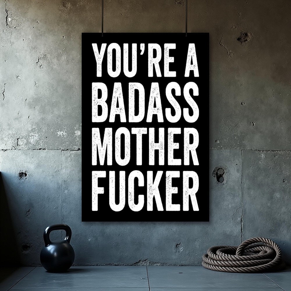 Motivational Poster - Inspiring Wall Art for Office and Home Gym