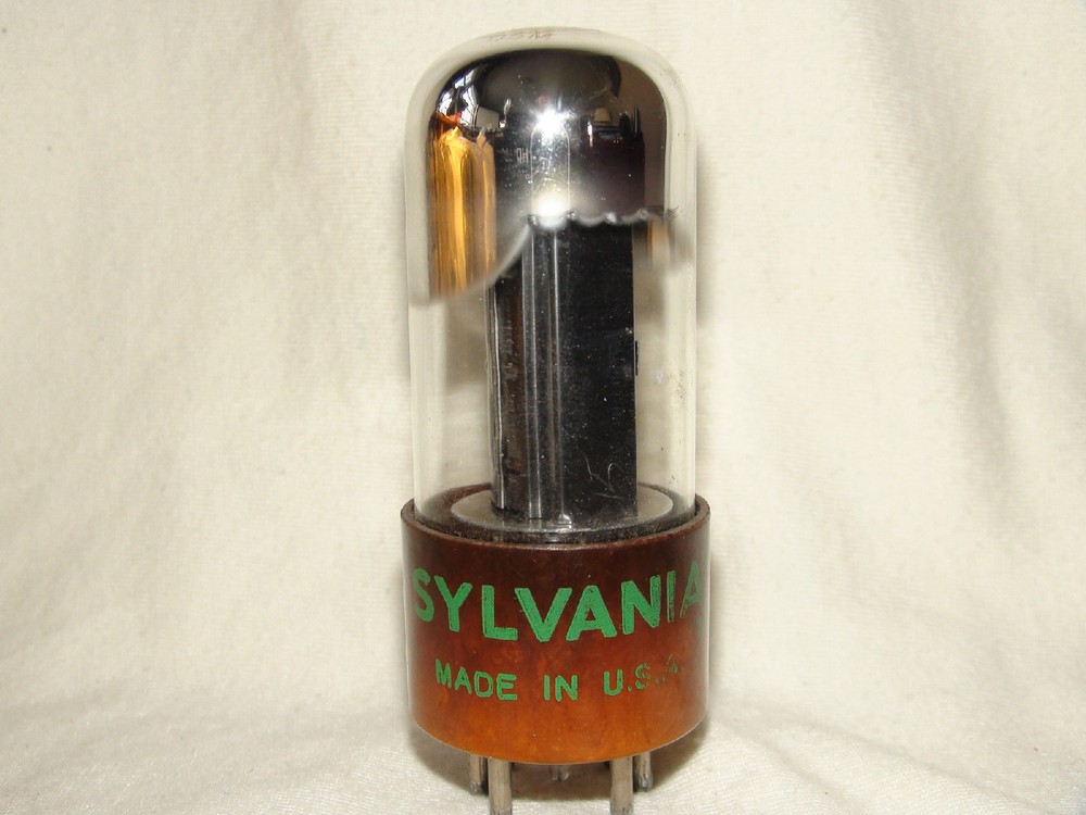 Vintage Sylvania 6V6 GTY Audio Tube Bogey++ Hot Tall Tan Base