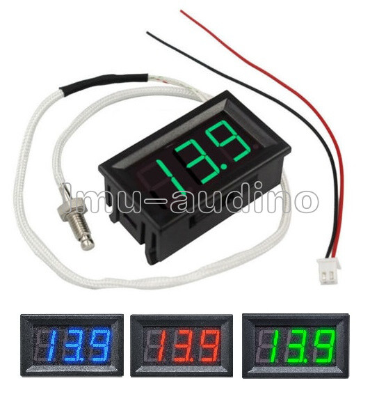 Digital Thermometer 12V XH-B310 Temperature Meter K-type M6 Thermocouple Tester
