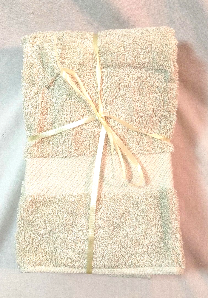 Pair (2) Of Indulgence II by Martex Pale Sage Green Hand Towels - As Is