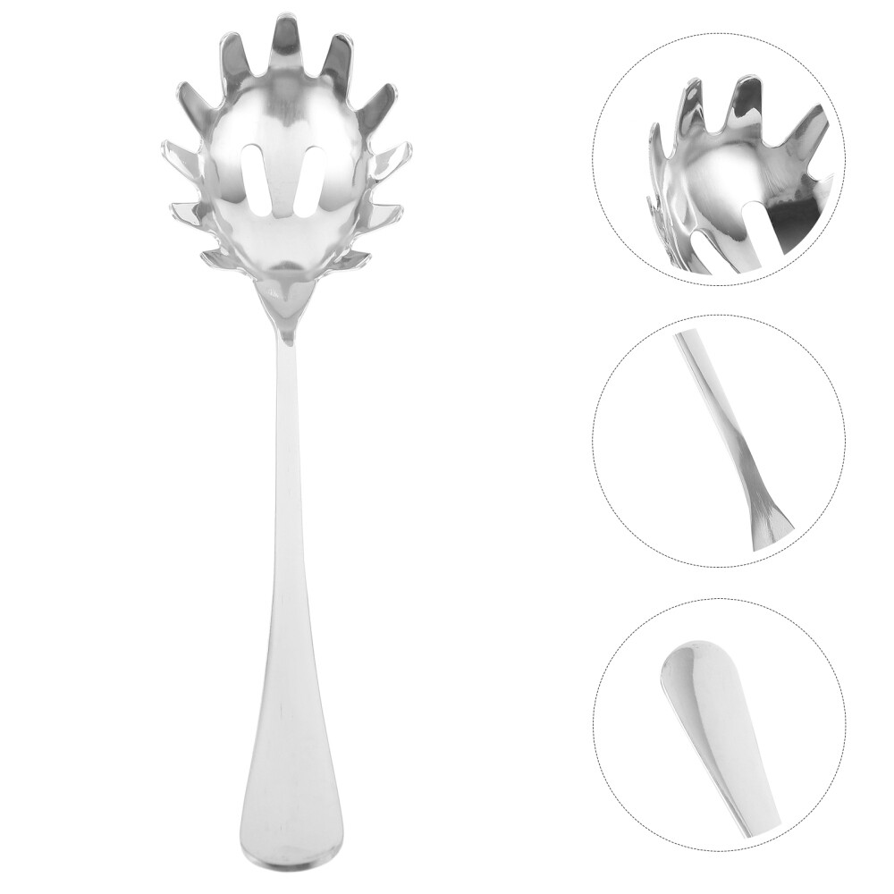 Pasta Server Utensil Stainless Steel Servers Noodle Spoon Polished
