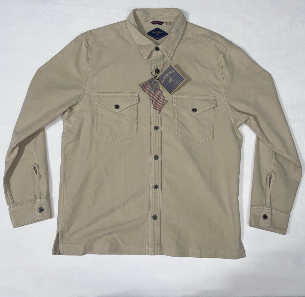 Bills Khakis Classic Fit Italian Moleskin Cover Shirt L