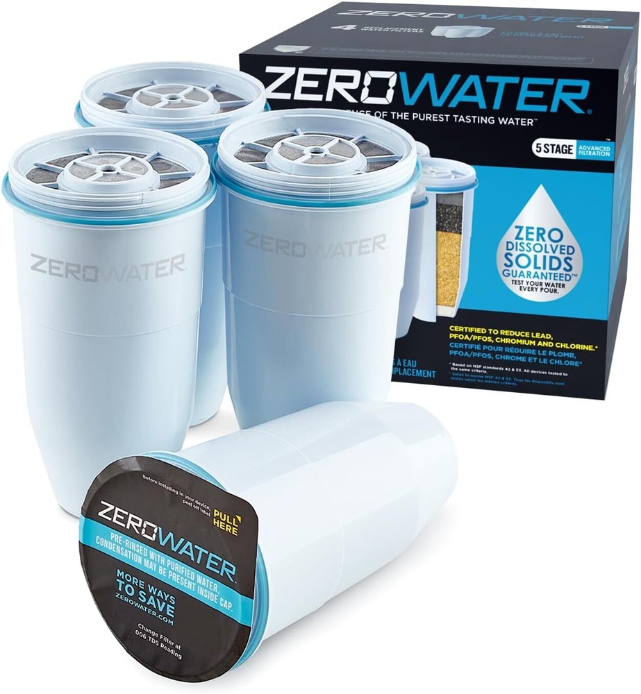 ZeroWater Official 5-Stage Water Filter for Replacement, NSF Certified to...