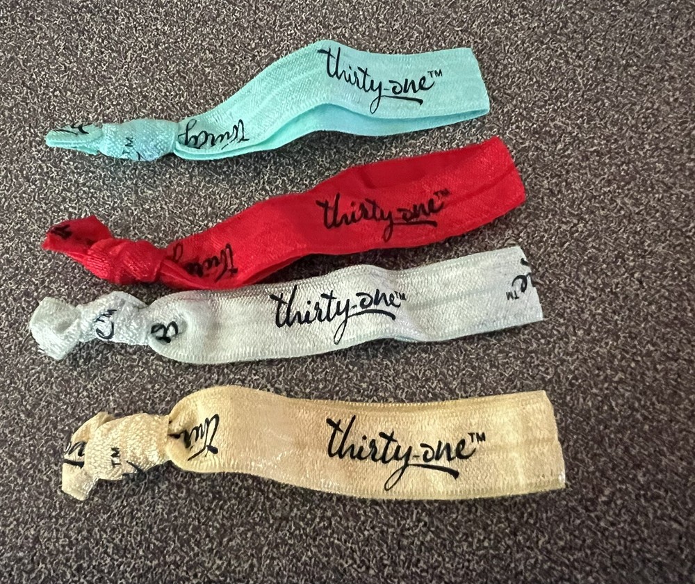 Thirty One Gifts Multi-Pack Hair Ties Set of 4 in 500A Color